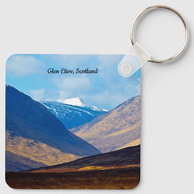 Chaveiro Olhando para Glen Etive, Scotland Keyring (Verso)