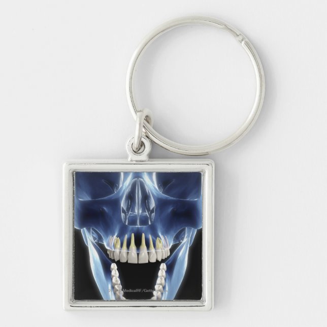 Chaveiro Olhar do estilo do raio X nos dentes humanos (Frente)