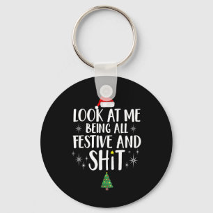 Chaveiro Olhe Para Mim Sendo Tudo Festivo E Divertido Natal