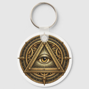 Chaveiro Olho de Astrolábio de Bronze