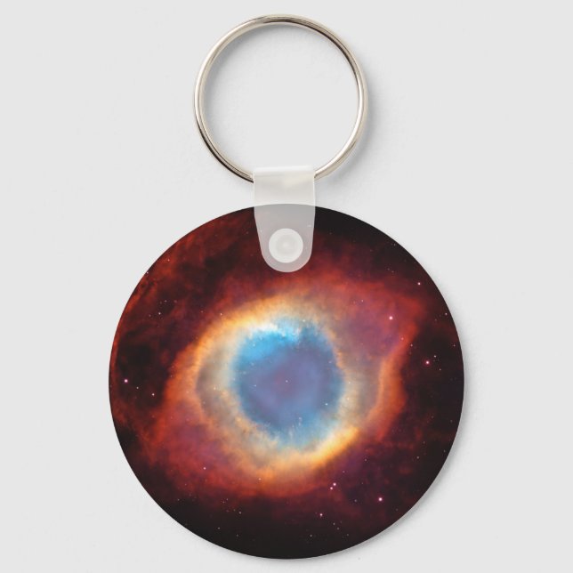 Chaveiro Olho de Deus Helix Nebula Star Evolution Red Blue (Frente)