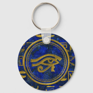 Chaveiro Olho Egípcio de Horus - Wadjet Lapis Lazuli