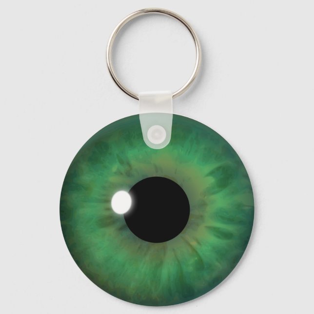 Chaveiro Olho Verde Iris Eyeball Legal Cadeia-Chave Arredon (Frente)