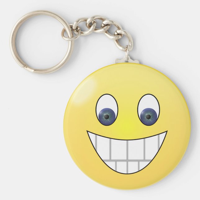 Chaveiro Olhos azuis sorriem (Frente)