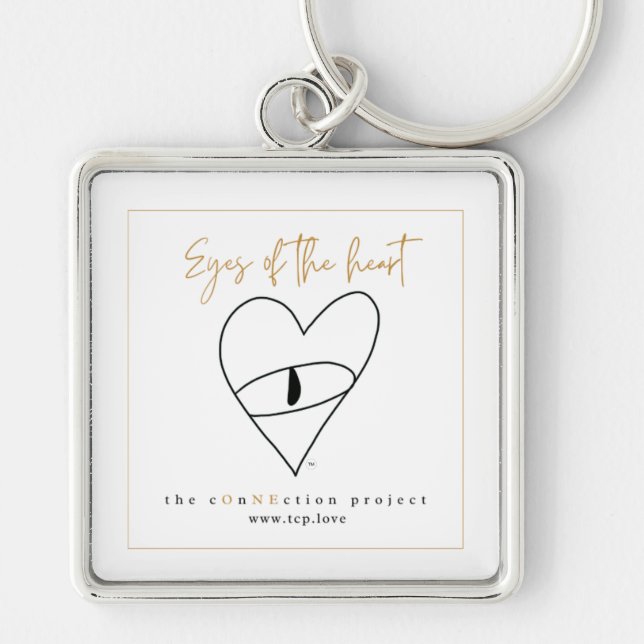 Chaveiro Olhos da cadeia-chave do coração (Frente)