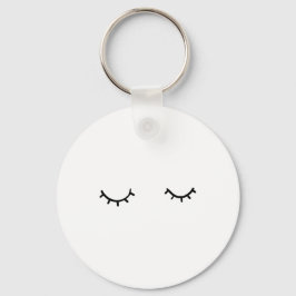 Chaveiro Olhos fechados, apenas pestanas