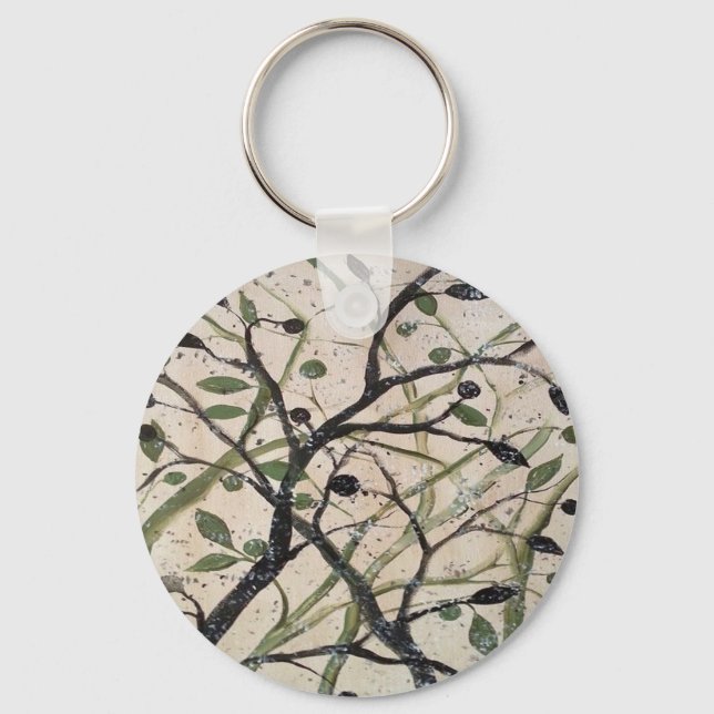 Chaveiro Olive Branch Abstrato Art (Frente)