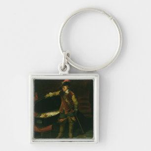 Chaveiro Oliver Cromwell com o caixão de Charles mim