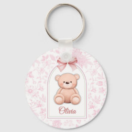 Chaveiro Olivia | Design de Enfermeiro de Urso Rosa Persona