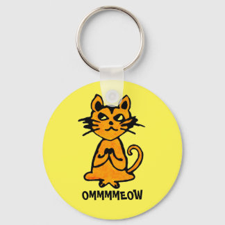 Chaveiro Om Cat Keychain - Funny Yoga Gifts