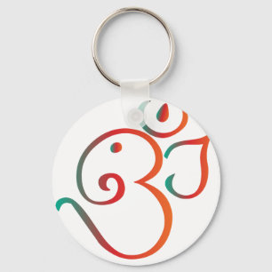 Chaveiro OM-ganpati-verde-alaranjado