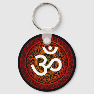 Chaveiro Om Mandala Red Root Chakra