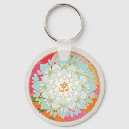 Chaveiro OM - Símbolo Lotus Mandala