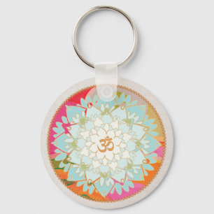 Chaveiro OM - Símbolo Lotus Mandala