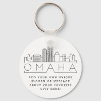 Omaha, Nebraska Stylizou Skyline | Slogan Personal