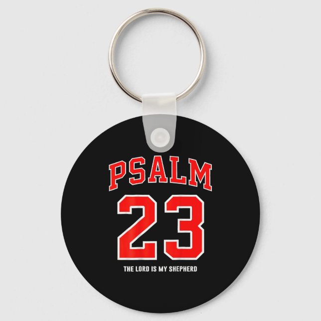 Chaveiro (on Back) Psalm 23 The Lord Is My Shepherd  (Frente)