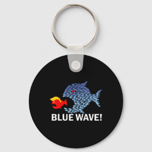 Chaveiro Onda Azul 2024 Peixes Engraçados Comem Pequeno Tru