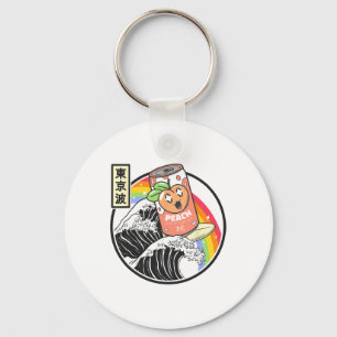 Chaveiro Onda de Kanagawa de Surfe de Refrigerante de Pêsse