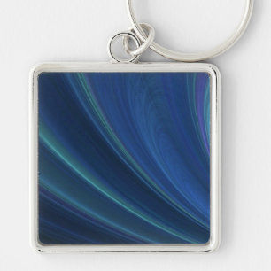 Chaveiro Ondas de Areia Macia Azul e Verde