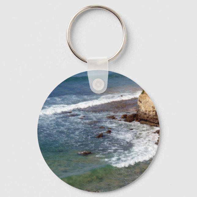 Chaveiro Ondas do Oceano Caindo (Frente)