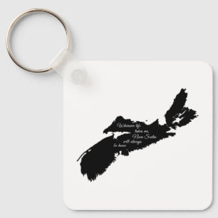 Chaveiro Onde quer que a vida - Nova Escócia estará sempre