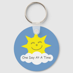 Chaveiro One Day At A Time smiling sun keychain