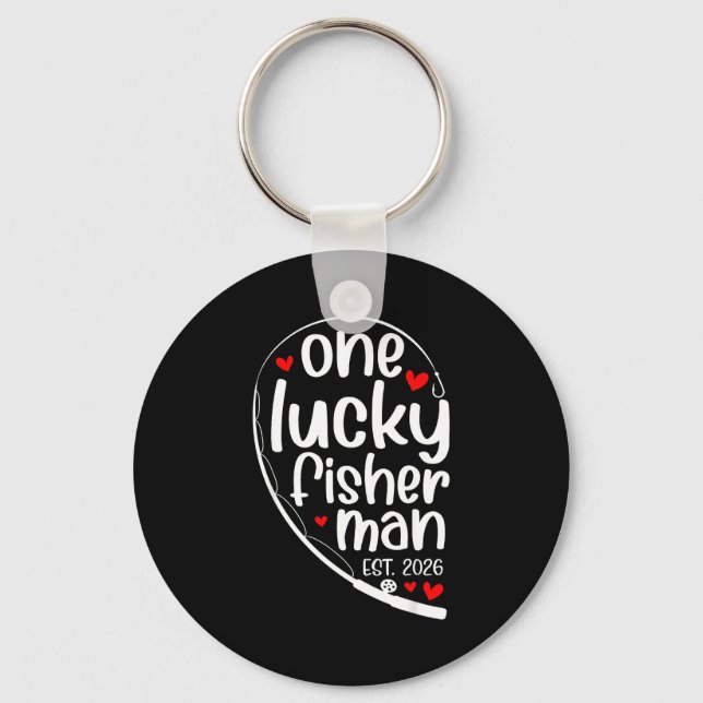 Chaveiro One Lucky Fisher Man 2026 Heart Valentine Matching (Frente)