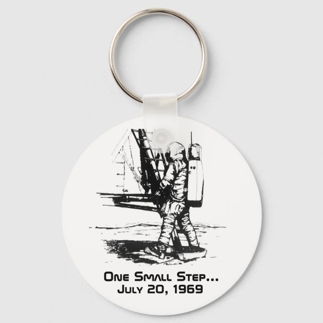 Chaveiro One Small Step Apollo 11 Moon Landing (Frente)
