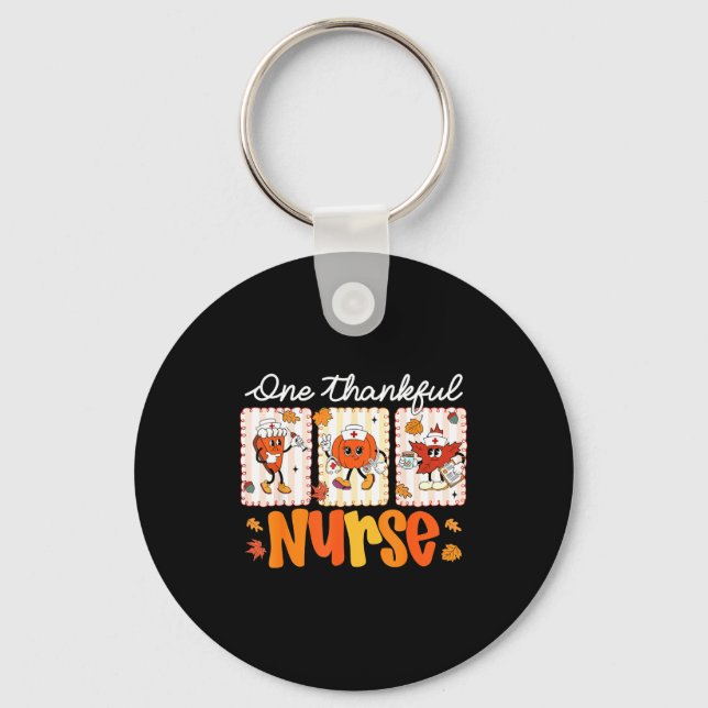 Chaveiro One Thankful Nurse Thanksgiving Turkey Day Nurse G (Frente)