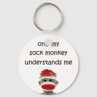 Chaveiro Only My Sock Monkey Understands Me