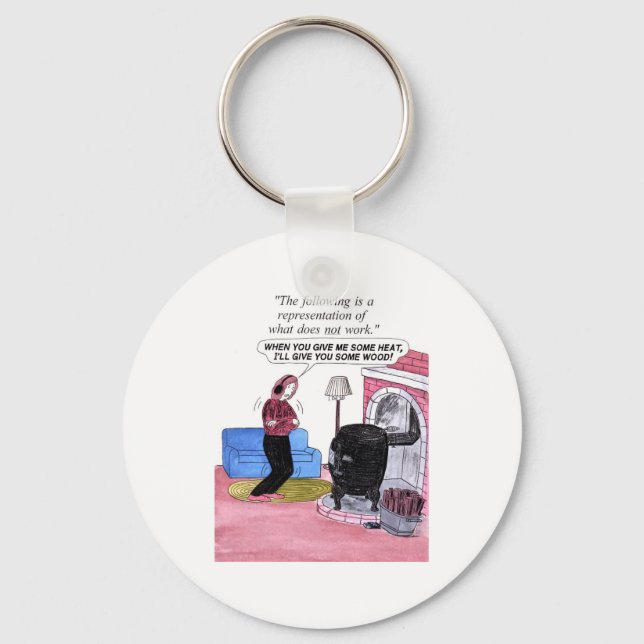 Chaveiro Oops, Esqueci a Madeira (Frente)