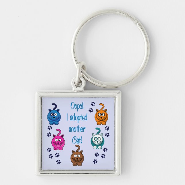 Chaveiro Oops!  Eu adotei um outro gato! (Frente)