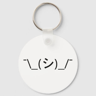 Chaveiro Oops Shrug Emoticon ¯\_(シ)_/  Japonês Kaomoji