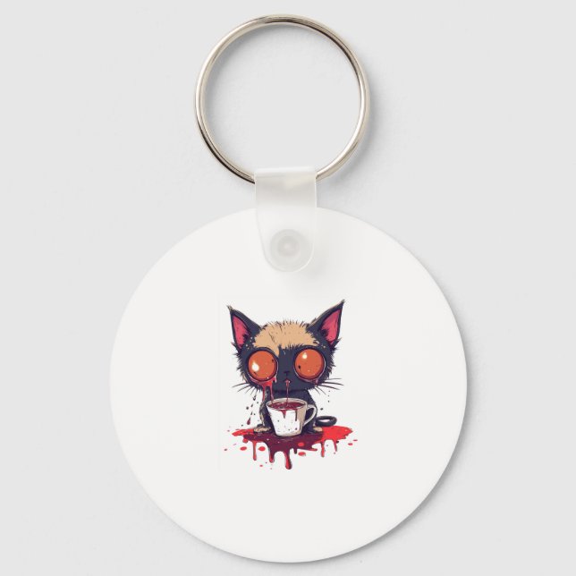 Chaveiro Oopsie Meow � Sad Kawaii Cat Café Lover (Frente)