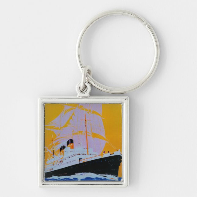 Chaveiro Oostende Dover Vintage PosterEurope (Frente)