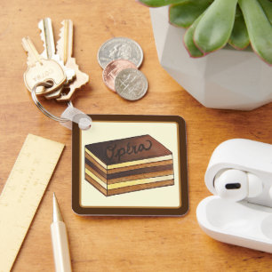 Chaveiro Opéra Cake French Paistry Patisserie Dessert Comid