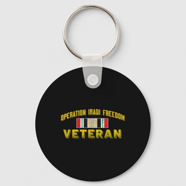 Chaveiro Operação Iraque - Presentes do Dia Veterano da Lib (Frente)