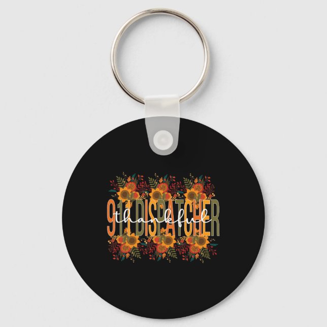 Chaveiro Operador de Ação de Graças 911 do Dispatcher 911 (Frente)