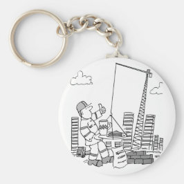 Chaveiro Operador de guindaste de superfície do local de co