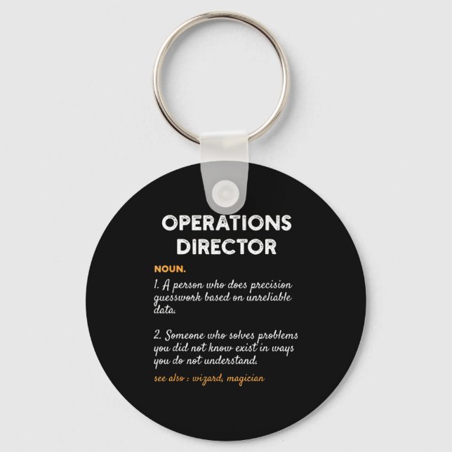 Chaveiro Operations Director Profession Funny Dictionary De (Frente)