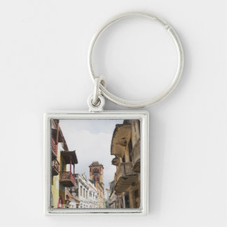 Chaveiro Opinião de baixo ângulo dos apartamentos ao longo