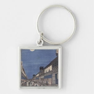 Chaveiro Opinião do nighttime da rua de Saruwaka