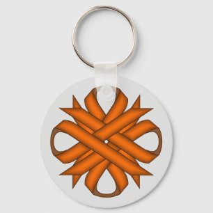 Chaveiro Orange Clover Ribbon por Kenneth Yoncich