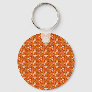 Chaveiro Orange Glitter