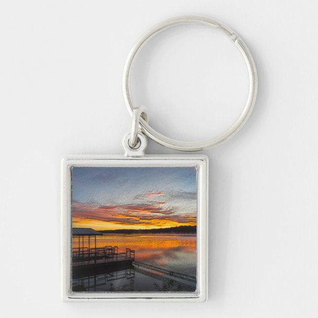 Chaveiro Orange Glory Morning Painterly (Frente)