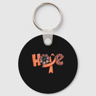Chaveiro Orange Ribbon Lepard Sunflower Hope RSD CRPS Awar
