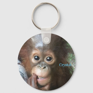 Chaveiro Orangutan Baby Crystal Borneo