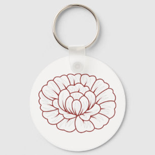 Chaveiro Orangy Red decorative Design