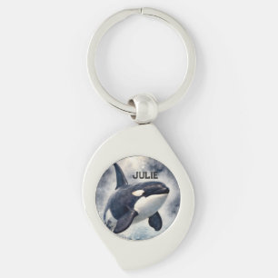 Chaveiro Orca Ondas tempestuosas, Personalizado