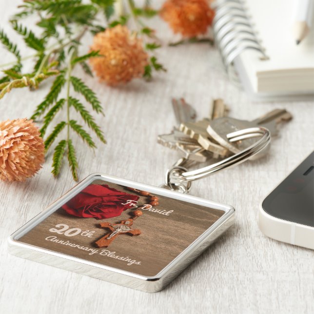 Chaveiro Ordenação por 20 do Padre Rosa e Rosary (Lateral)